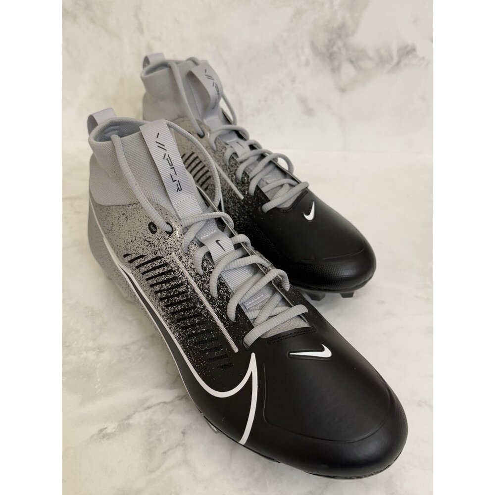 Nike Vapor Edge Pro 360 2 Football Cleats Silver Black HF3454-003 Men’s Size 13 - Picture 2 of 7
